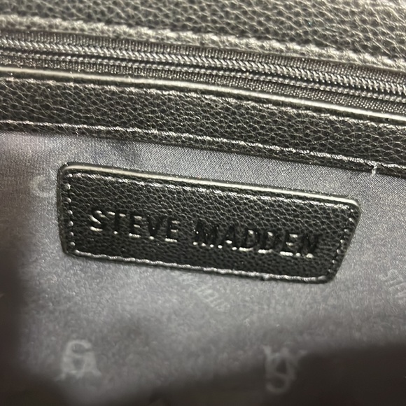 Steve Madden Woven Purse with Leather Straps Tan and Brown - Picture 9 of 12